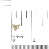 10K Yellow Gold Diamond Accented Bumble Bee Stud Earring (H-I Color, I1-I2 Clarity)-4 thumbnail 5