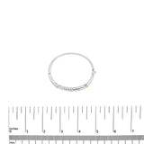 14K Two-Toned Gold Princess Cut Diamond Fashion Bangle (1 cttw, H-I Color, SI1-SI2 Clarity)-4 thumbnail 5