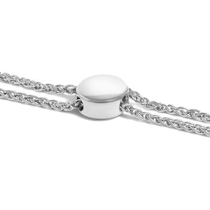 .925 Sterling Silver 1/4 Cttw Diamond 4”-10” Adjustable Bolo Alternating Square and Rectangle Bolo Bracelet (I-J Color, I3 Clarity)-1