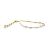 14K Gold Plated Sterling Silver 1/3 Cttw Diamond Slider Link Bolo Bracelet-3 thumbnail 4