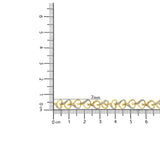 14K Yellow Gold Plated .925 Sterling Silver Diamond Accent Heart Link Bolo Bracelet (H-I Color, I2-I3 Clarity)-4 thumbnail 5