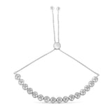 Sterling Silver Diamond Bolo Bracelet (0.1 cttw, I-J Color, I3 Clarity)-4 thumbnail 5