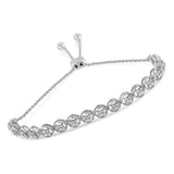 Sterling Silver Diamond Bolo Bracelet (0.25 cttw, I-J Color, I3 Clarity)-1 thumbnail 2