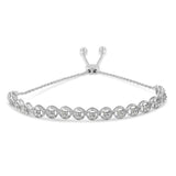 Sterling Silver Diamond Bolo Bracelet (0.25 cttw, I-J Color, I3 Clarity)-4 thumbnail 5