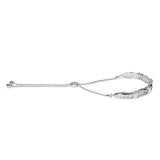 .925 Sterling Silver 1/10 Cttw Diamond X Link Bolo Bracelet (I-J Color, I2-I3 Clarity)-1 thumbnail 2