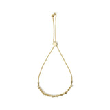 18K Yellow Gold Plated .925 Sterling Silver 1/4 Cttw Diamond Marquise Shaped Link 4