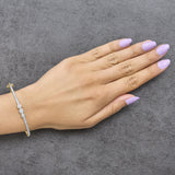 10K Yellow Gold Plated .925 Sterling Silver 2.0 Cttw Lab Grown Diamond Bezel Set Bangle Bracelet-2 thumbnail 3