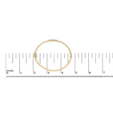10K Yellow Gold Plated .925 Sterling Silver 2.0 Cttw Lab Grown Diamond Bezel Set Bangle Bracelet-4 thumbnail 5