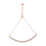 .925 Sterling Silver 1/4 Cttw Miracle-Set Diamond 4”-10” Adjustable Bolo Tennis Bracelet (I-J Color, I3 Clarity)-4 thumbnail 5