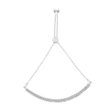 .925 Sterling Silver 1/4 Cttw Miracle-Set Diamond 4”-10” Adjustable Bolo Tennis Bracelet (I-J Color, I3 Clarity)-3 thumbnail 4