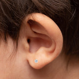 .925 Sterling Silver 1-1/2 Cttw Round Brilliant-Cut Black Diamond Bezel-Set Stud Earrings with Screw Backs (Fancy Color-Enhanced, I2-I3 Clarity)-3 thumbnail 4