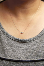 10K Yellow Gold Blue Sapphire and Diamond Accented Evil Eye 18" Inch Pendant Necklace (H-I Color, I1-I2 Clarity)-3