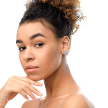 18K White Gold 3 1/2 Cttw Shared Prong Set Diamond Cluster Composite Disc Stud Earrings (F-G Color, VS1-VS2 Clarity)-4