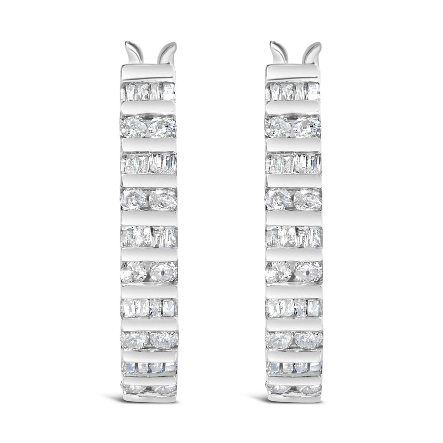 10K Yellow Gold 1.0 Cttw Alternating  Diamond 