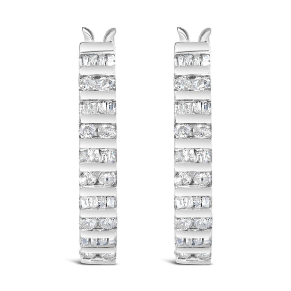 10K Yellow Gold 1.0 Cttw Alternating  Diamond 