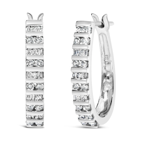 10K Yellow Gold 1.0 Cttw Alternating  Diamond 