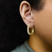 10K Yellow Gold 1.0 Cttw Alternating  Diamond 
