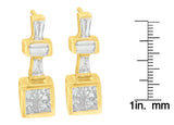 14K Yellow Gold 1/3 cttw Diamond Hoop Earrings (G-H, VS1-VS2)-4 thumbnail 5