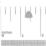 14K White Gold 1/2 cttw Trillion Shaped Diamond Stud Earrings (H-I Clarity, SI2-I1 Color)-4 thumbnail 5