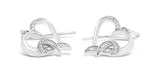Sterling Silver Round Cut Diamond Heart Dangle Earrings (0.09 cttw, H-I Color, I1-I2 Clarity)-1 thumbnail 2