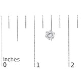 14K White Gold 1/2 Cttw Round Diamond 6 Prong Crown Stud Earrings (I-J Color, I1-I2 Clarity)-4 thumbnail 5