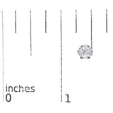 14K White Gold 2.0 Cttw Round Cut Prong-Set Diamond Crown Stud Earring (I-J Color, I1-I2 Clarity)-4 thumbnail 5