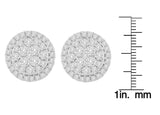 10K Yellow Gold Round Cut Diamond Earrings (1.5 cttw, H-I Color, I2-I3 Clarity)-4 thumbnail 5