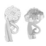 14K White Gold 1/2 cttw Round Cut Diamond Earrings (H-I, I1-I2)-2 thumbnail 3