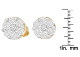 14K Yellow Gold 3/4 cttw Round Cut Diamond Stud Earring (I-J, SI2-I1)-3 thumbnail 4