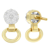 14K Yellow Gold 1/2 cttw Diamond Stud Earrings (I-J, SI1-SI2)-1 thumbnail 2