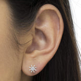 10k Yellow Gold Round and Baguette Diamond Stud Earring (0.50 cttw, H-I Color, I2-I3 Clarity)-2 thumbnail 3