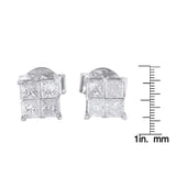 10k White Gold Diamond Stud Earrings (0.60 cttw, I-J Color, I2-I3 Clarity)-4 thumbnail 5