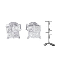 10k White Gold Diamond Stud Earrings (0.60 cttw, I-J Color, I2-I3 Clarity)