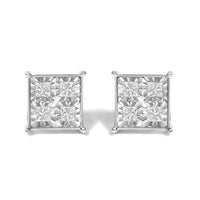 10K White Gold Diamond Stud Earrings (3/4 cttw, H-I Color, SI2-I1 Clarity)