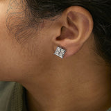 10K White Gold Diamond Stud Earrings (3/4 cttw, H-I Color, SI2-I1 Clarity)-2 thumbnail 3