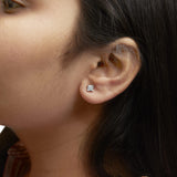 10k Yellow Gold Princess Diamond Quad Stud Earrings (1/4 cttw, J-K Color, I2-I3 Clarity)-2 thumbnail 3
