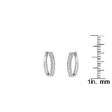 10KT White Gold Diamond Hoop Earring (1.00 cttw, H-I Color, I1-I2 Clarity)-4 thumbnail 5