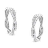 925 sterling silver ring with a line of 0.75 ctw round diamond stones thumbnail 1