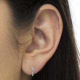 Sterling-Silver Diamond Hoop Earring (0.75 cttw, I-J Color, I2-I3 Clarity)-2 thumbnail 3