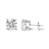 IGI Certified 14K White Gold 5.00 Cttw Round Brilliant-Cut Lab Grown Diamond Classic 4-Prong Stud Earrings with Screw Backs (F-G Color, SI1 Clarity)-3 thumbnail 4
