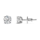 14K Gold 3.0 Cttw Lab Grown Diamond Solitaire Stud Earrings-3 thumbnail 4