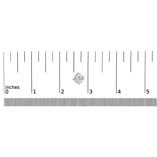 .925 Sterling Silver Silver Round Lab Grown Diamond Classic 4-Prong Solitaire Stud Earrings (F-G Color, VS1-VS2 Clarity)