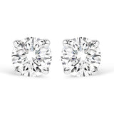 14K gold ring with one round lab grown diamond in a solitaire setting thumbnail 1