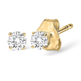 14K Gold 1.0 Cttw Lab Grown Diamond Solitaire Stud Earrings-3 thumbnail 4