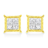 14K White Gold 1.0 Cttw 4-Prong Set Brilliant Round-Cut Solitaire Lab Grown Diamond Push Back Stud Earrings (E-F Color, VVS2-VS1 Clarity)-0 thumbnail 1