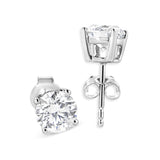 14K White Gold 1 3/4 Cttw Lab Grown Round Brilliant Diamond Solitaire Stud Earring (F-G Color, VS2-SI1 Clarity)-1 thumbnail 2