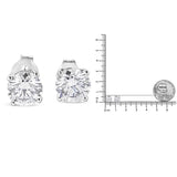 14K White Gold 1 3/4 Cttw Lab Grown Round Brilliant Diamond Solitaire Stud Earring (F-G Color, VS2-SI1 Clarity)-4 thumbnail 5