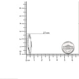 14K White Gold 1.0 Carat Inside Out Lab-grown diamond Fashion Hoop Earrings (F-G Color, VS1-VS2 Clarity)-4 thumbnail 5
