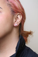 14K White Gold 2.0 Cttw Emerald Cut Lab Grown Diamond Solitaire Stud Earrings (G-H Color, VS1-VS2 Clarity)-2 thumbnail 3