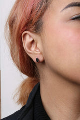14K White Gold 2.00 Cttw Pear Cut Black Diamond Stud Earrings-2 thumbnail 3